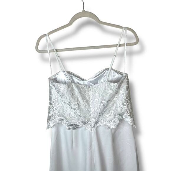 Lulus Exquisite Posture White Floral Embroidered Scalloped Tiered Jumpsuit - Picture 9 of 11